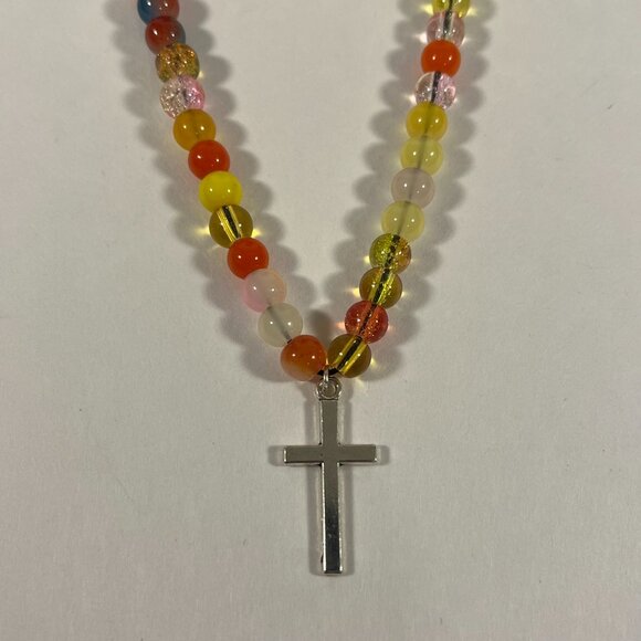 Set of Jewelry! 7 Necklaces, 7 Bracelets, and 7 Earrings! NWT Silver Cross - Picture 4 of 16